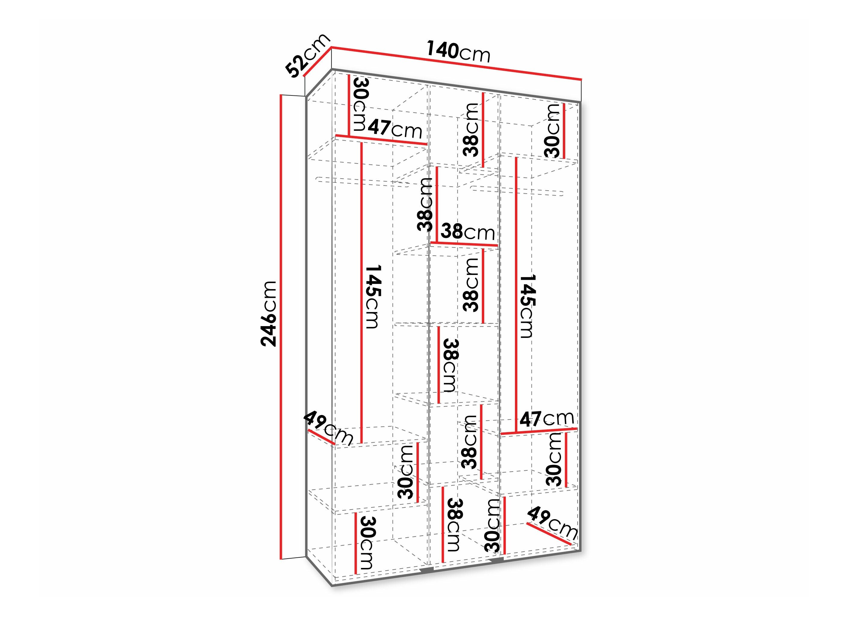 Riidekapp Hartford 573 (Kašmiir)