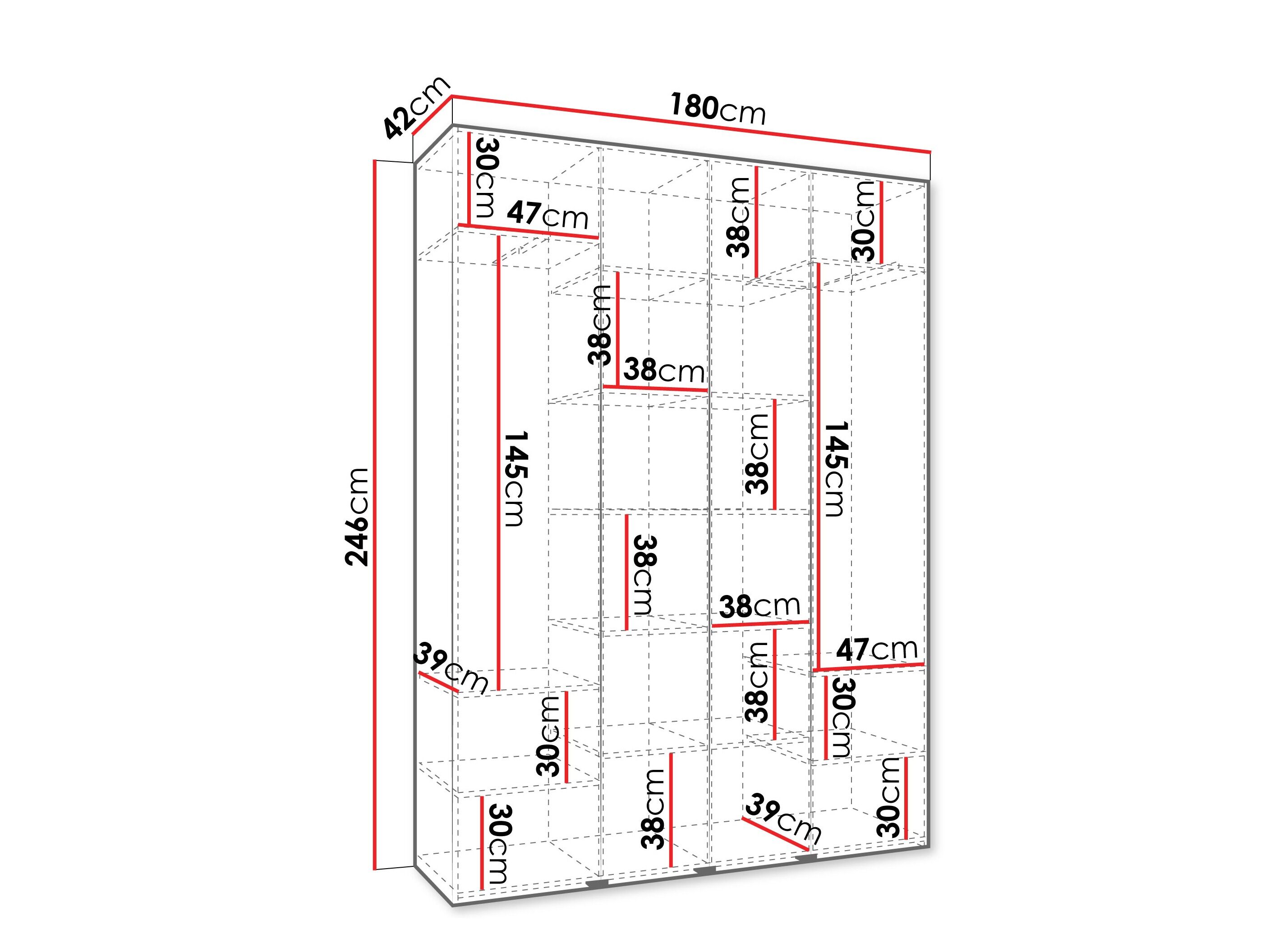 Armoire Hartford 574 (Blanc)