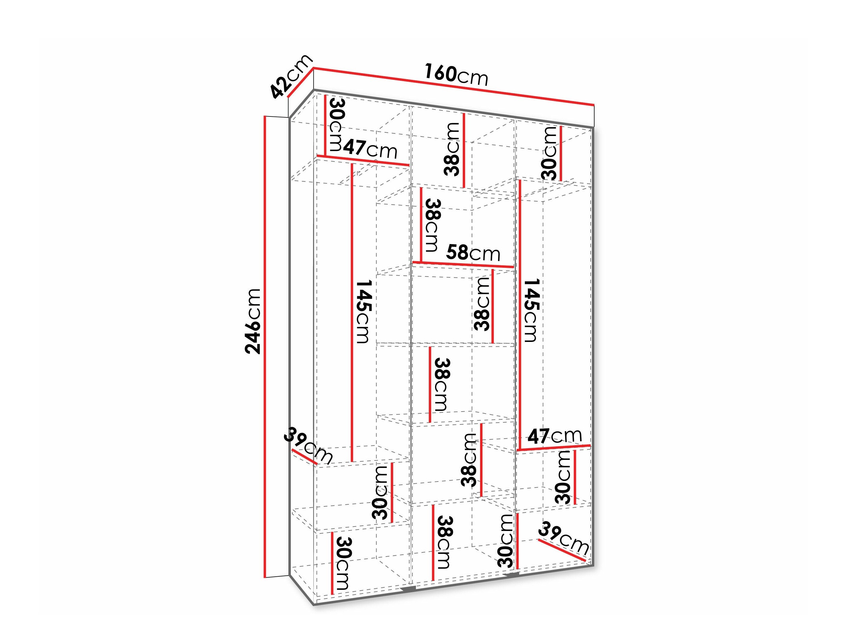 Garderobeskab Hartford 573 (Kashmir)