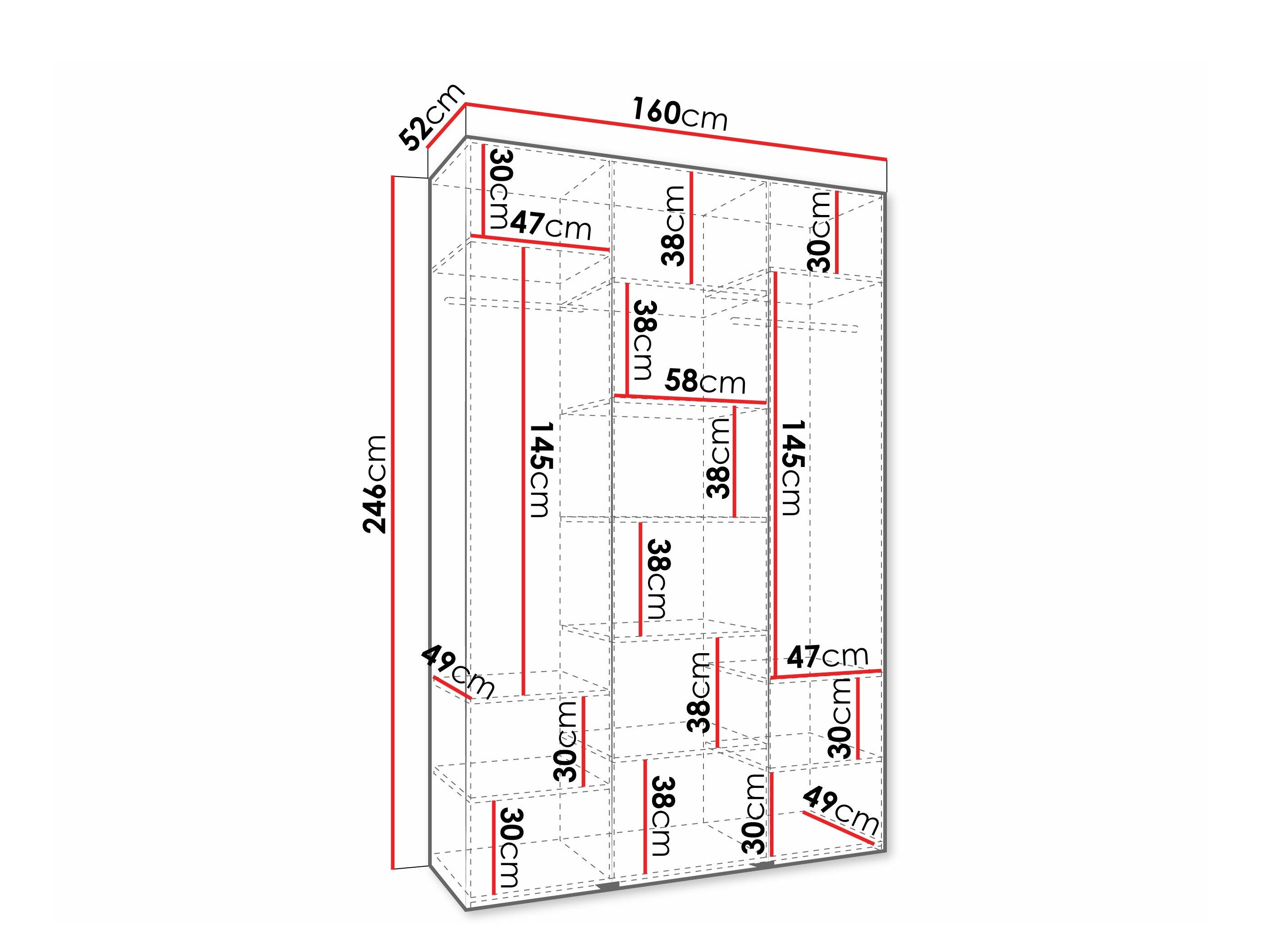 Garderobeskab Hartford 573 (Kashmir)
