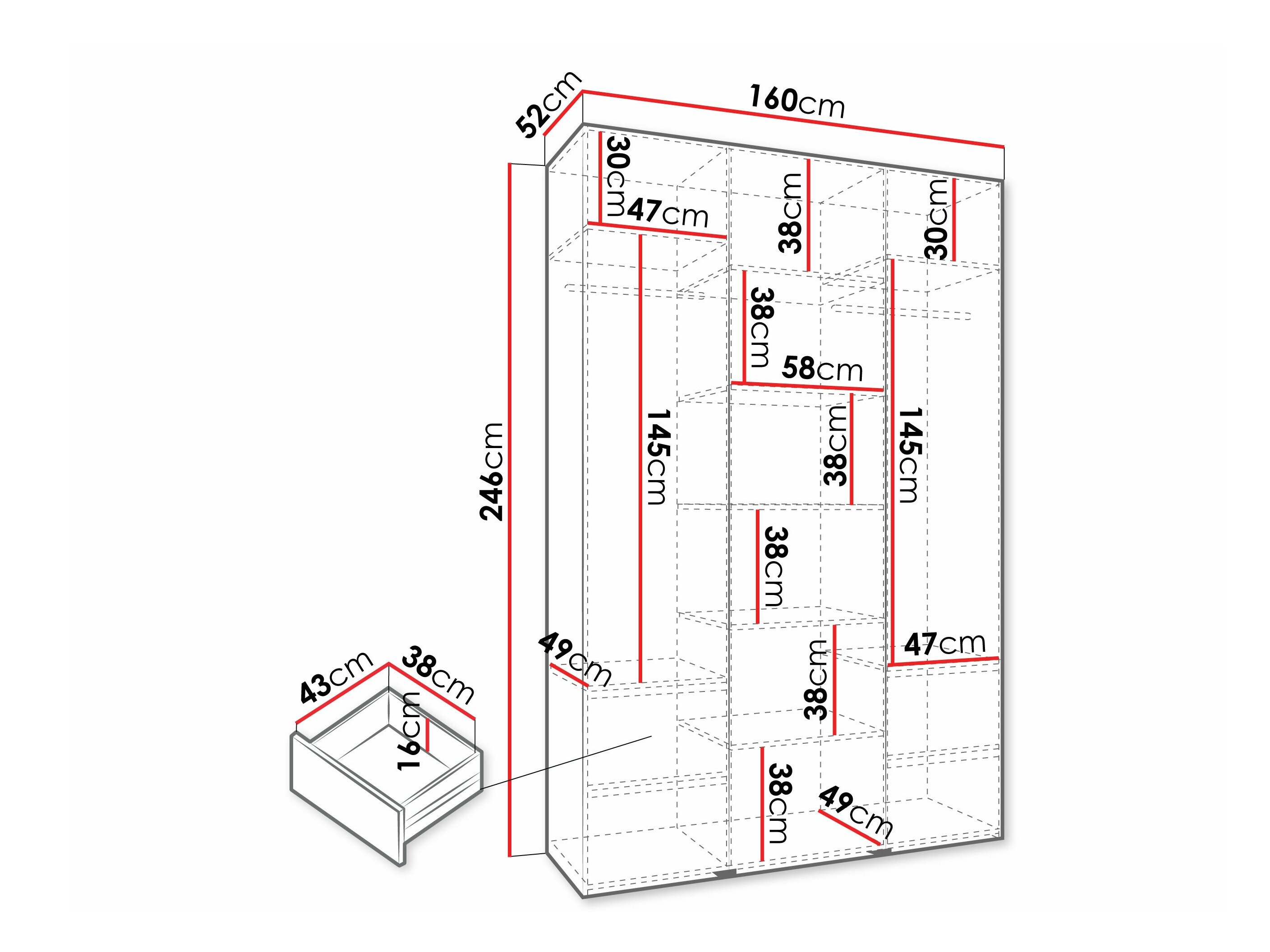 Garderobeskab Hartford 573 (Kashmir)