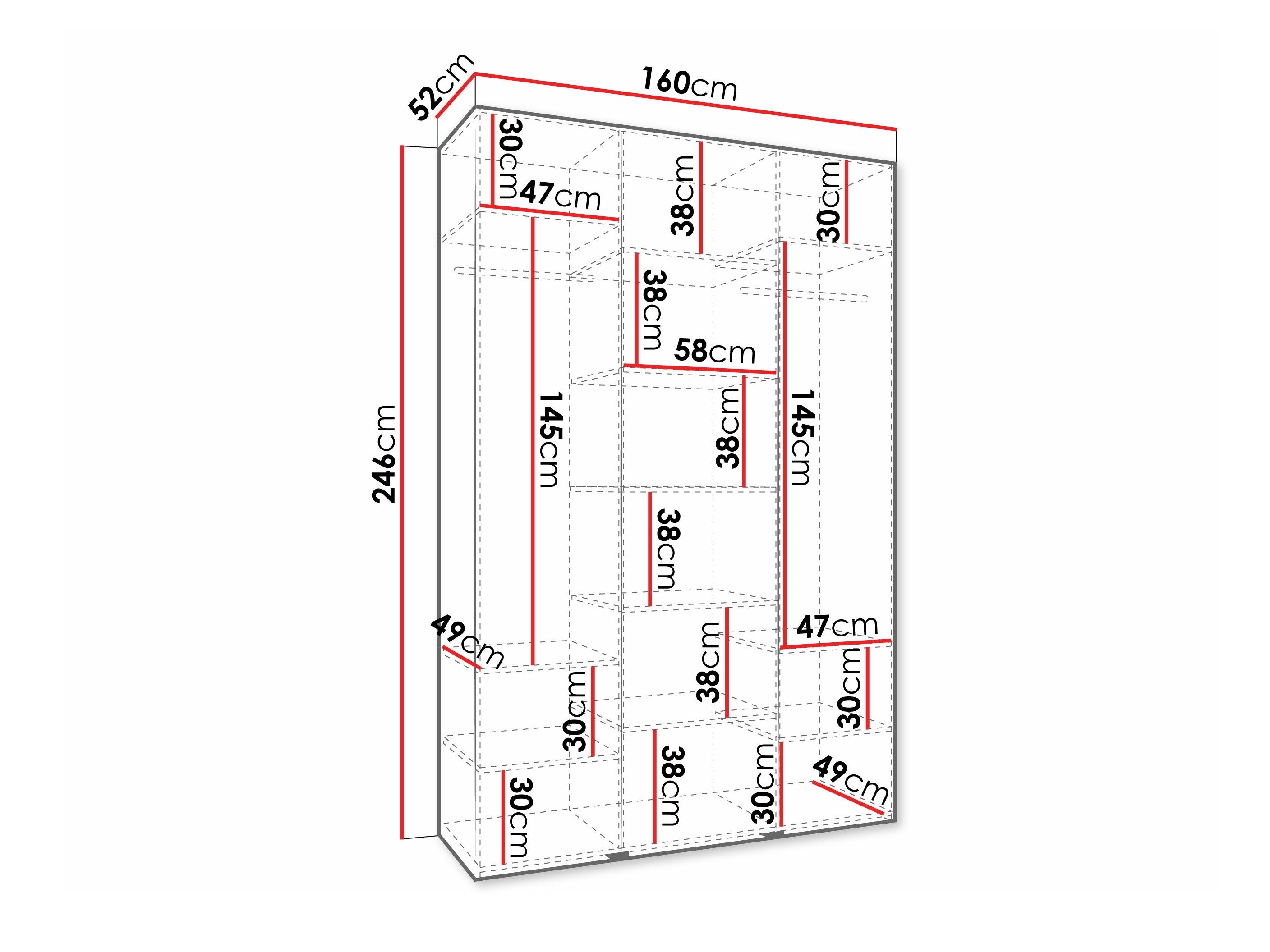 Garderobeskab Hartford 573 (Kashmir)