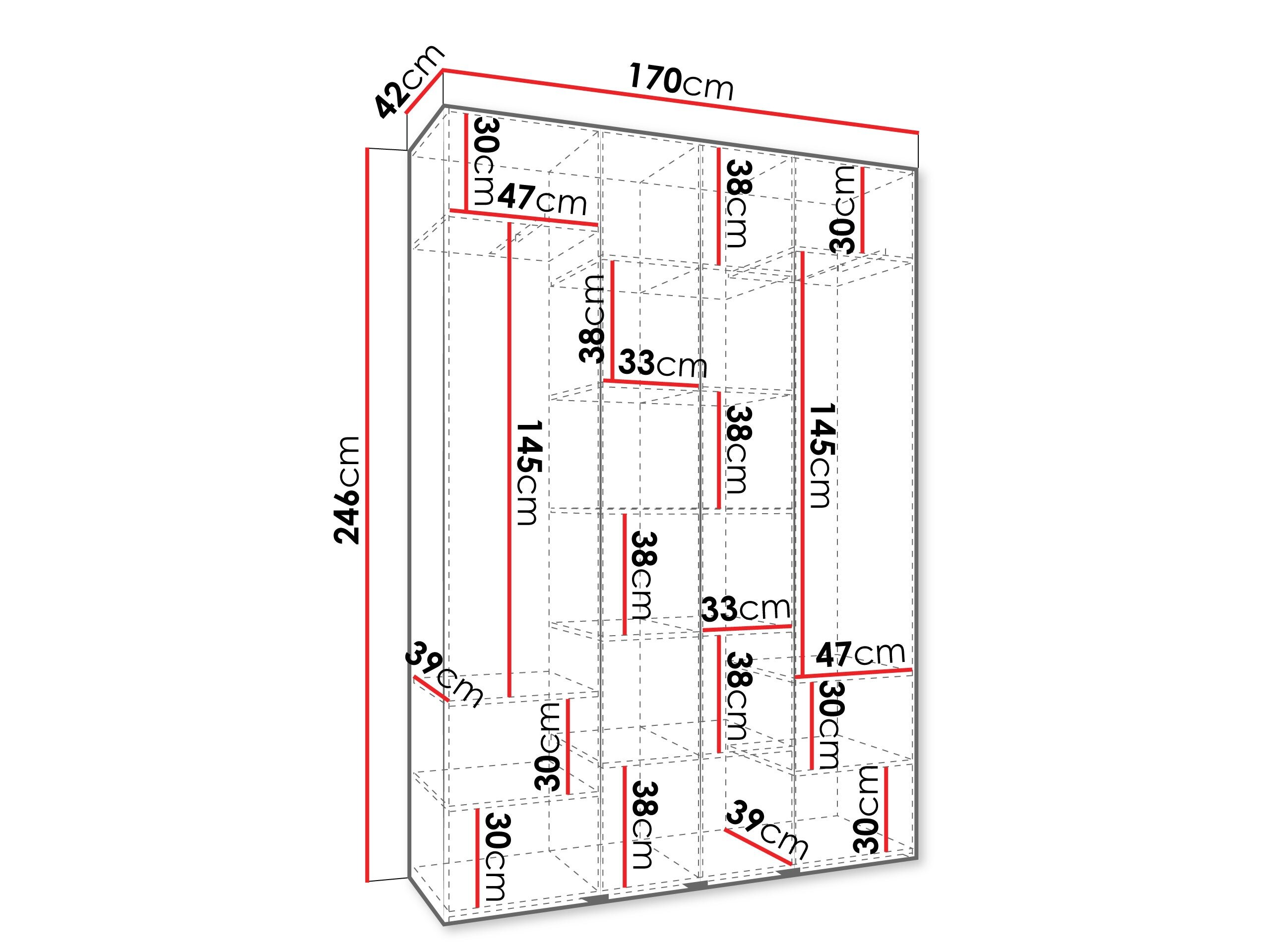 Garderobeskab Hartford 574 (Hvid)