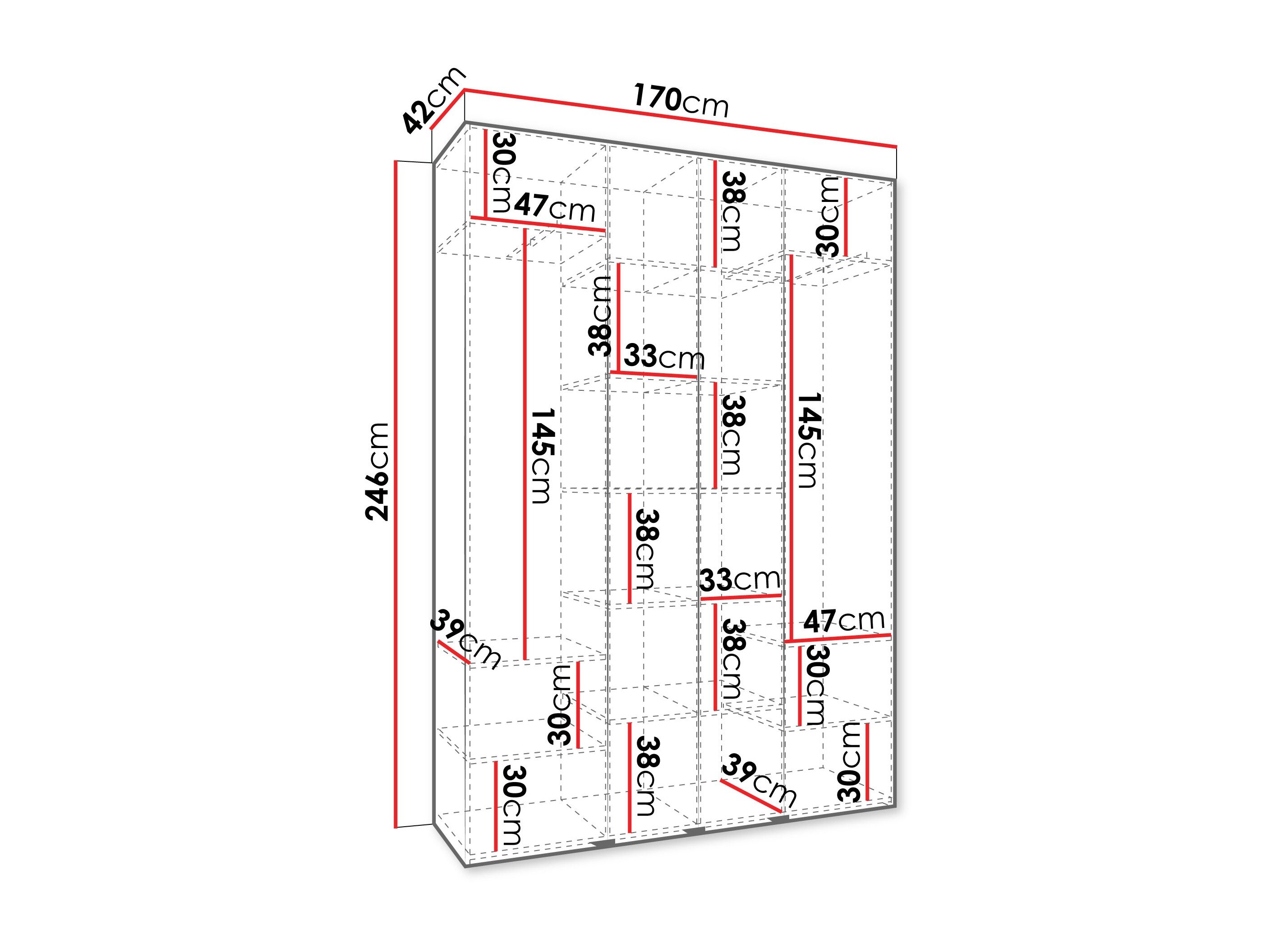 Garderobeskab Hartford 574 (Kashmir)