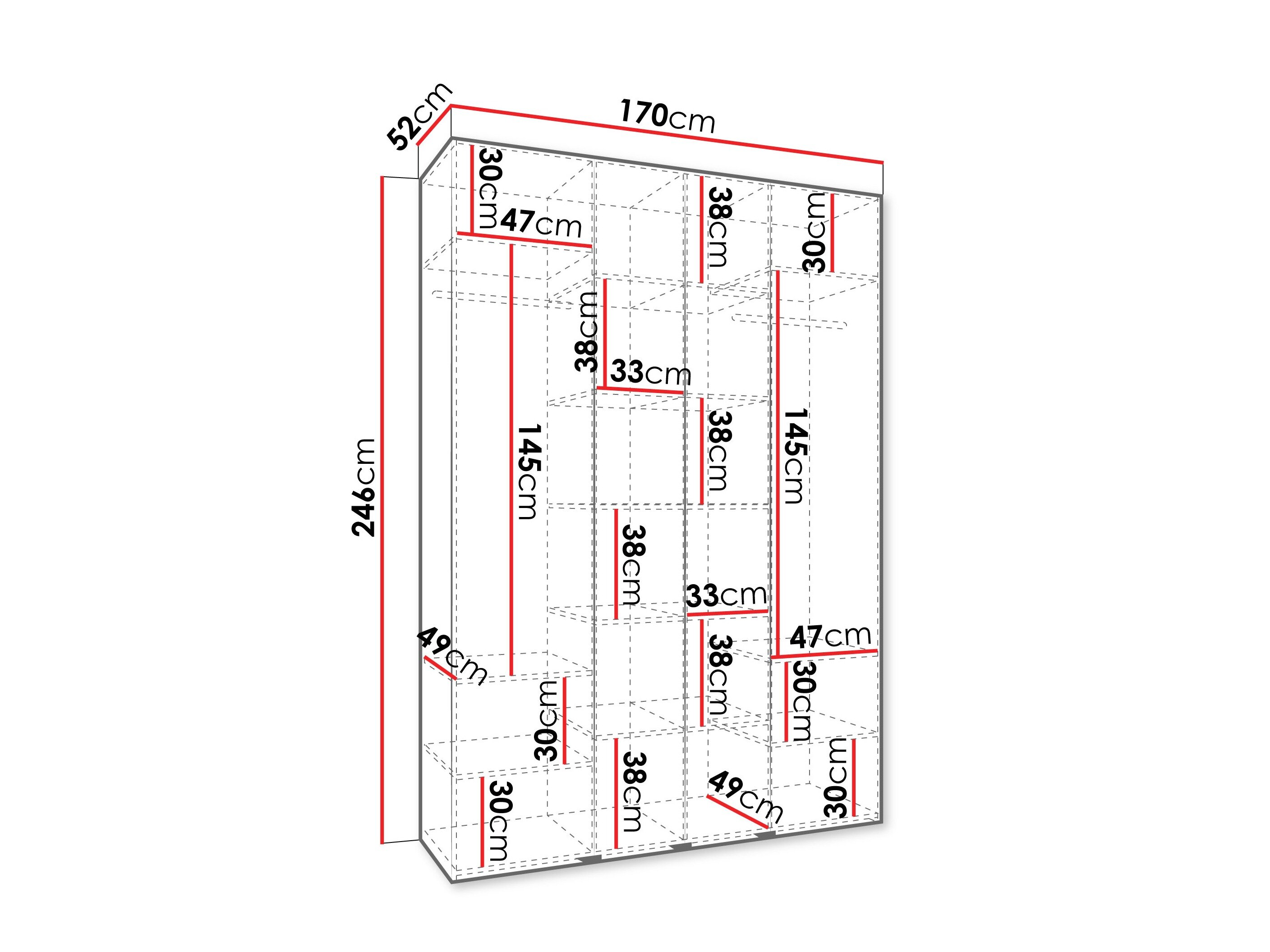 Garderobeskab Hartford 574 (Kashmir)