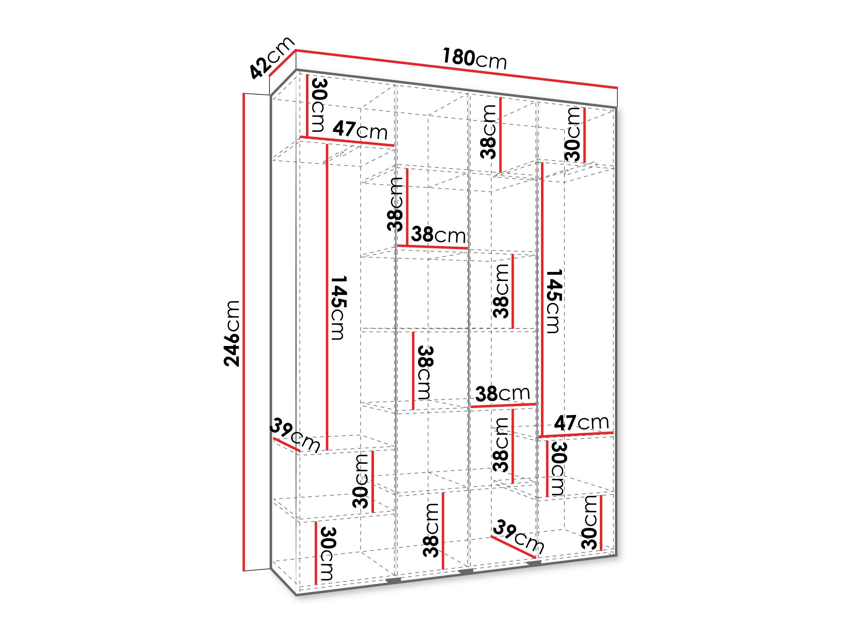 Garderobeskab Hartford 574 (Kashmir)