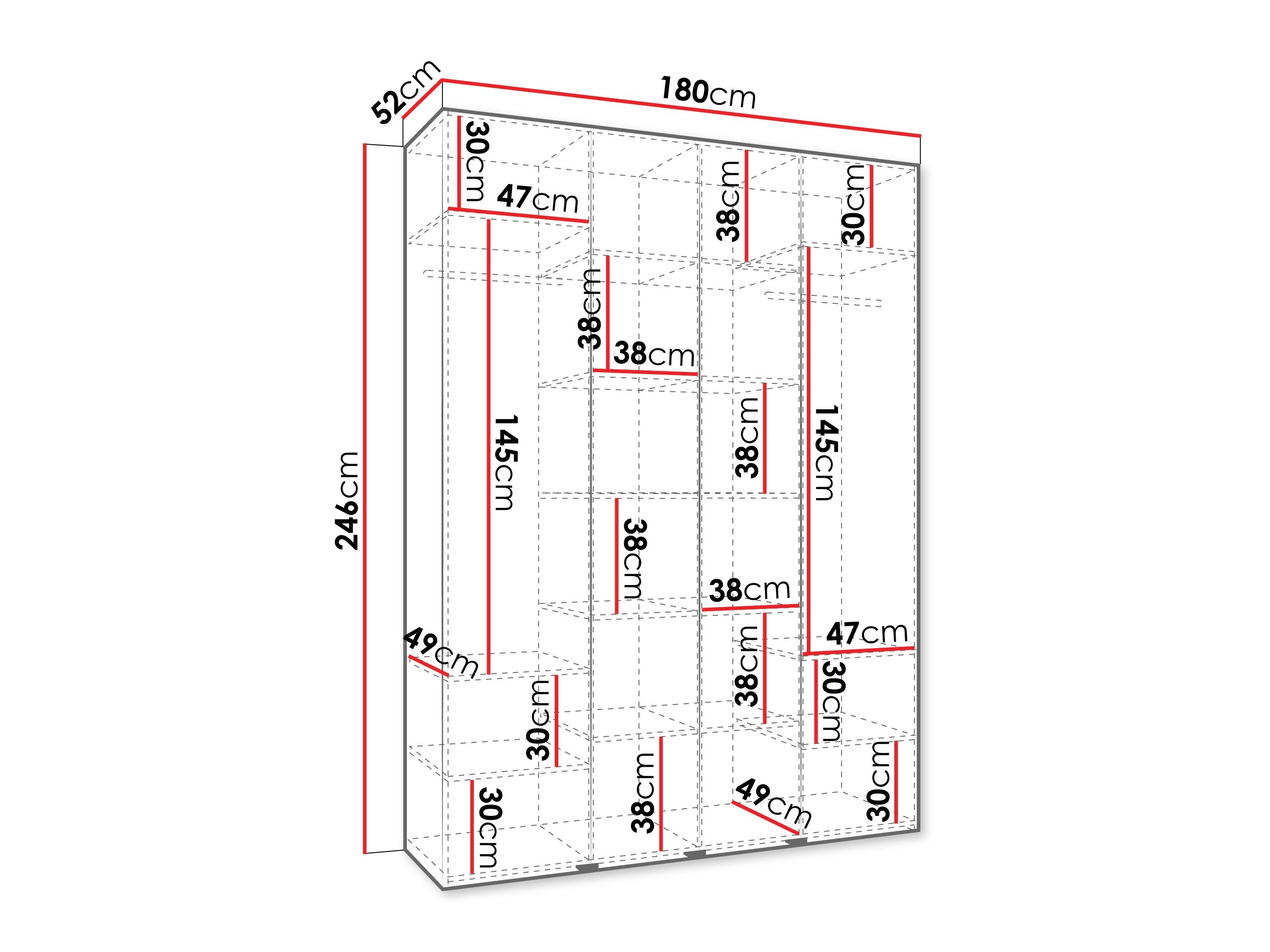 Garderobeskab Hartford 574 (Kashmir)