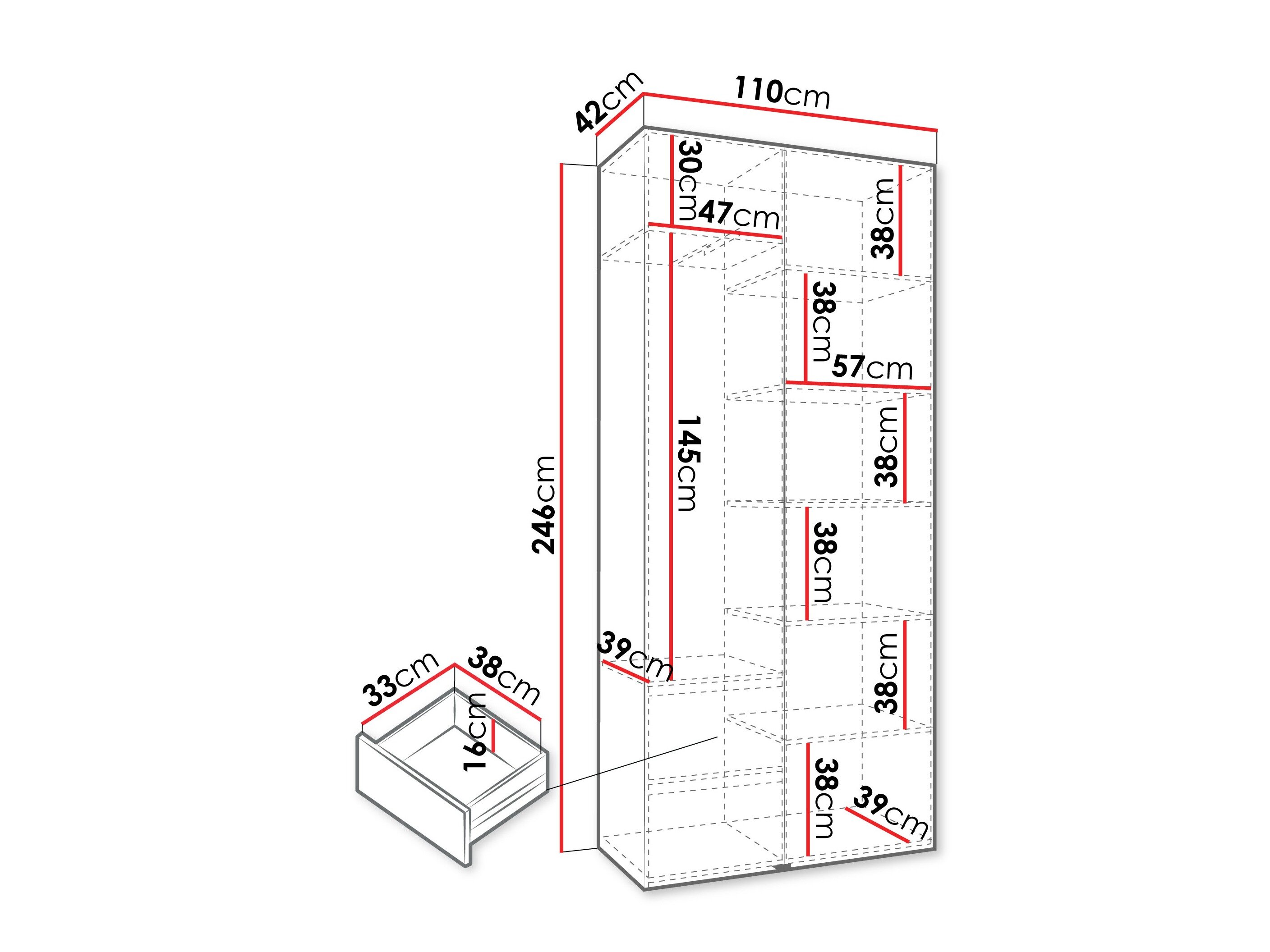 Garderobeskab Hartford 540 (Kashmir)