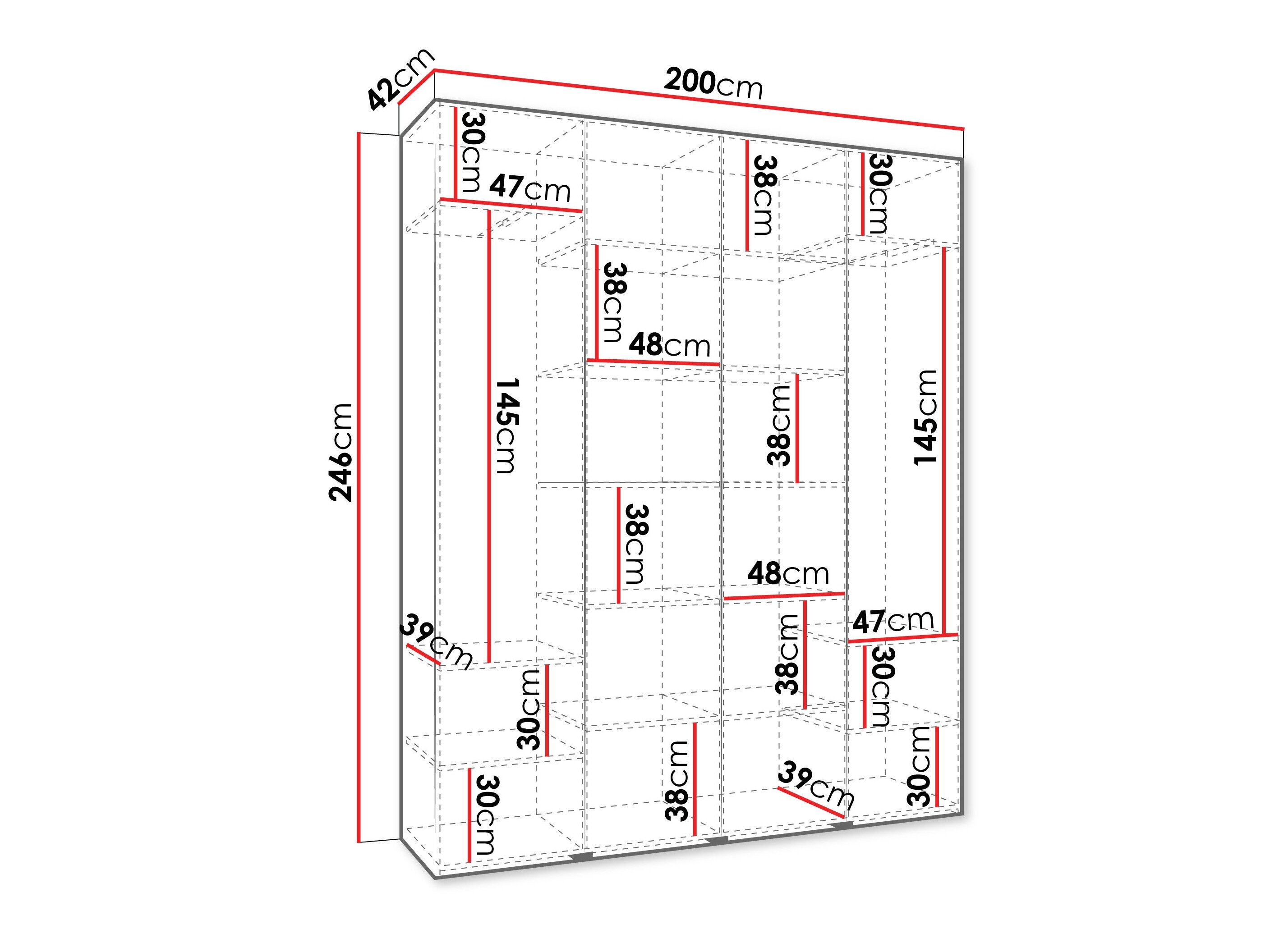 Garderobeskab Hartford 574 (Kashmir)