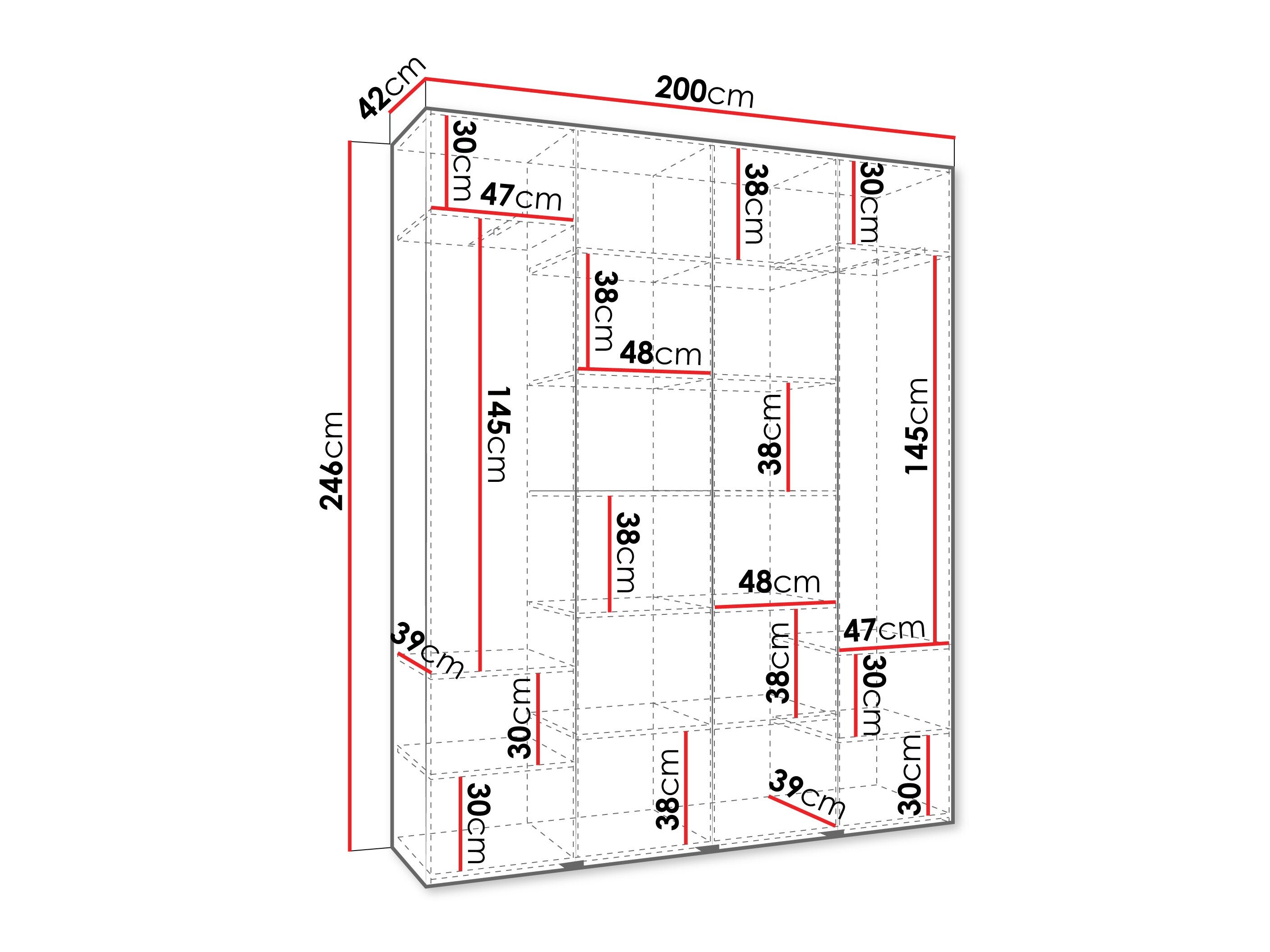 Garderobeskab Hartford 574 (Kashmir)