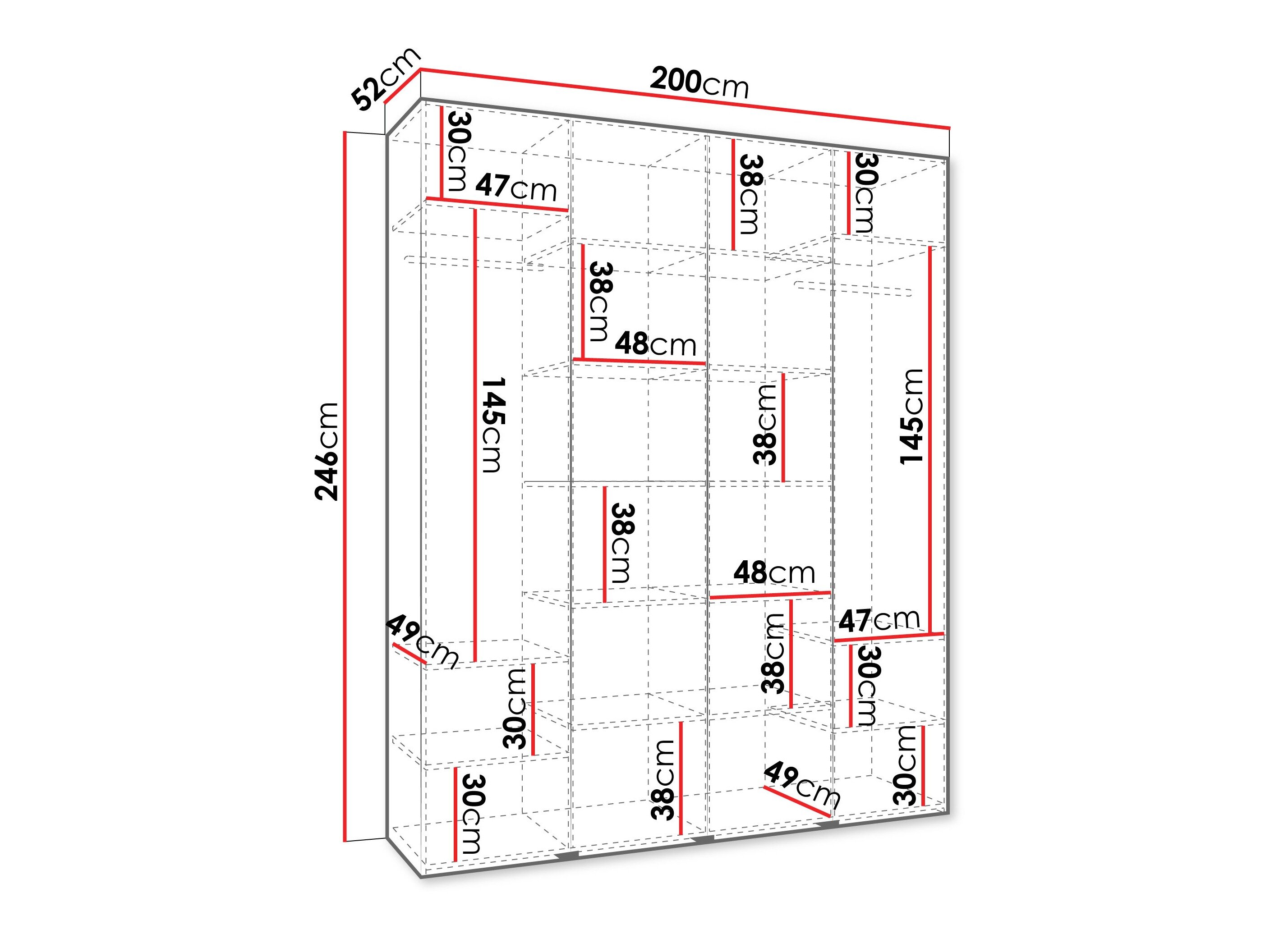 Garderobeskab Hartford 574 (Kashmir)