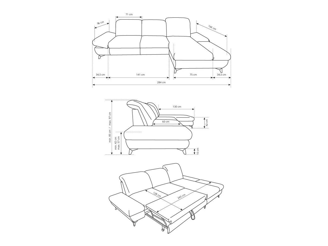 Hjørnesofa Kingston 190 (Loft 23)