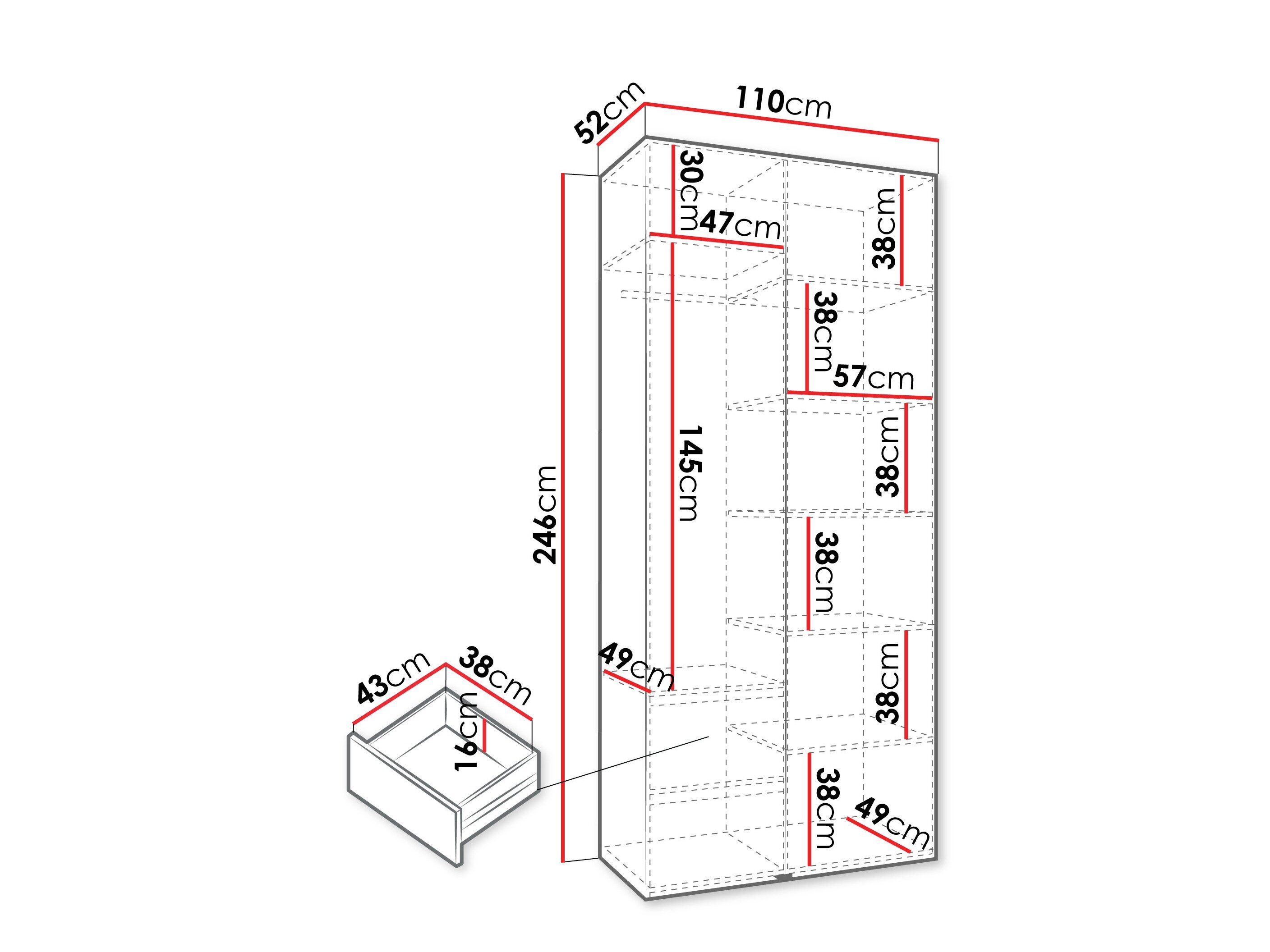 Garderobeskab Hartford 569 (Kashmir)