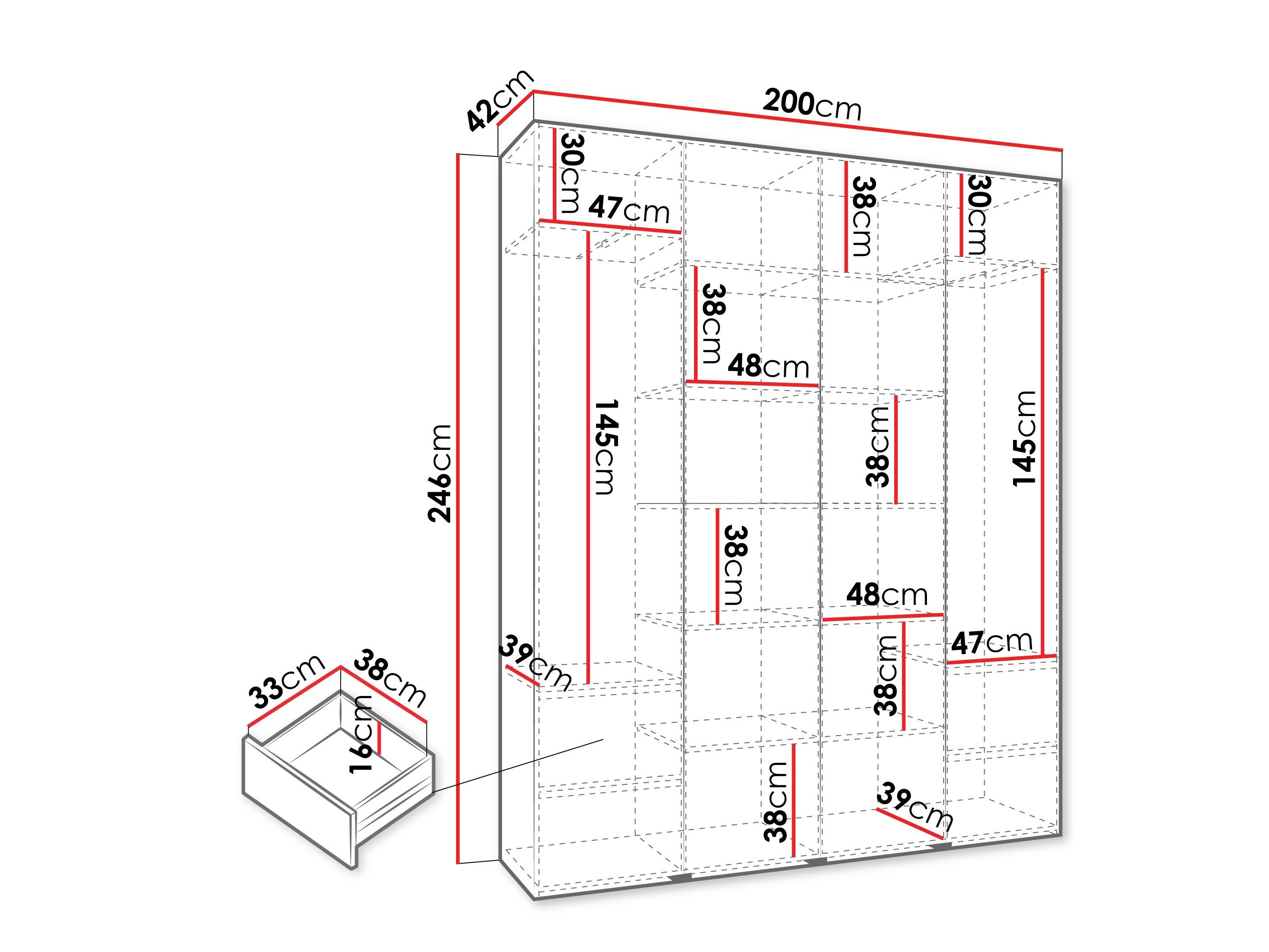 Garderobeskab Hartford 570 (Kashmir)