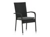 Scaun de exterior Dallas 736 (Negru)