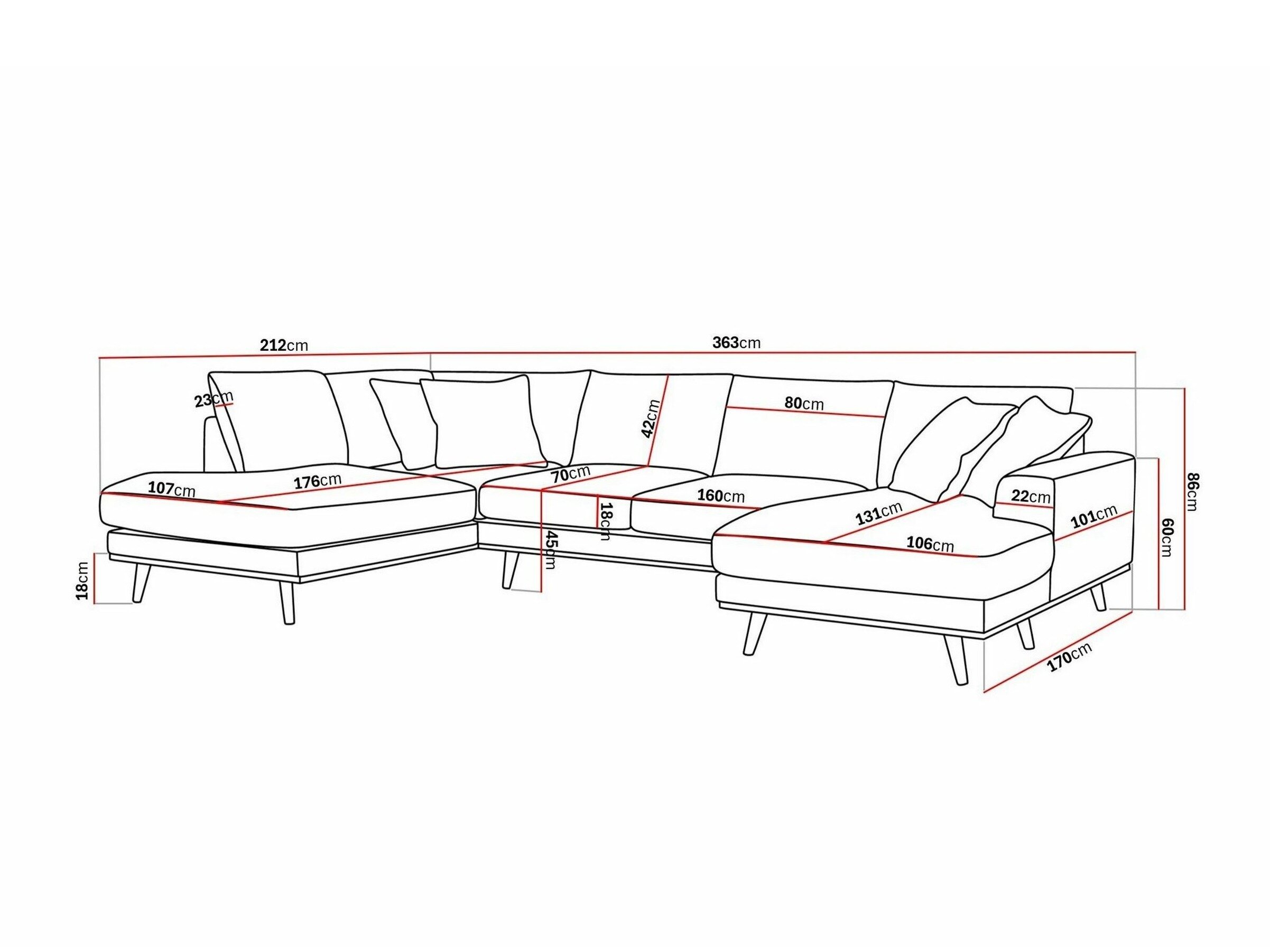 Hjørnesofa Seattle 217 (Silencio 34)