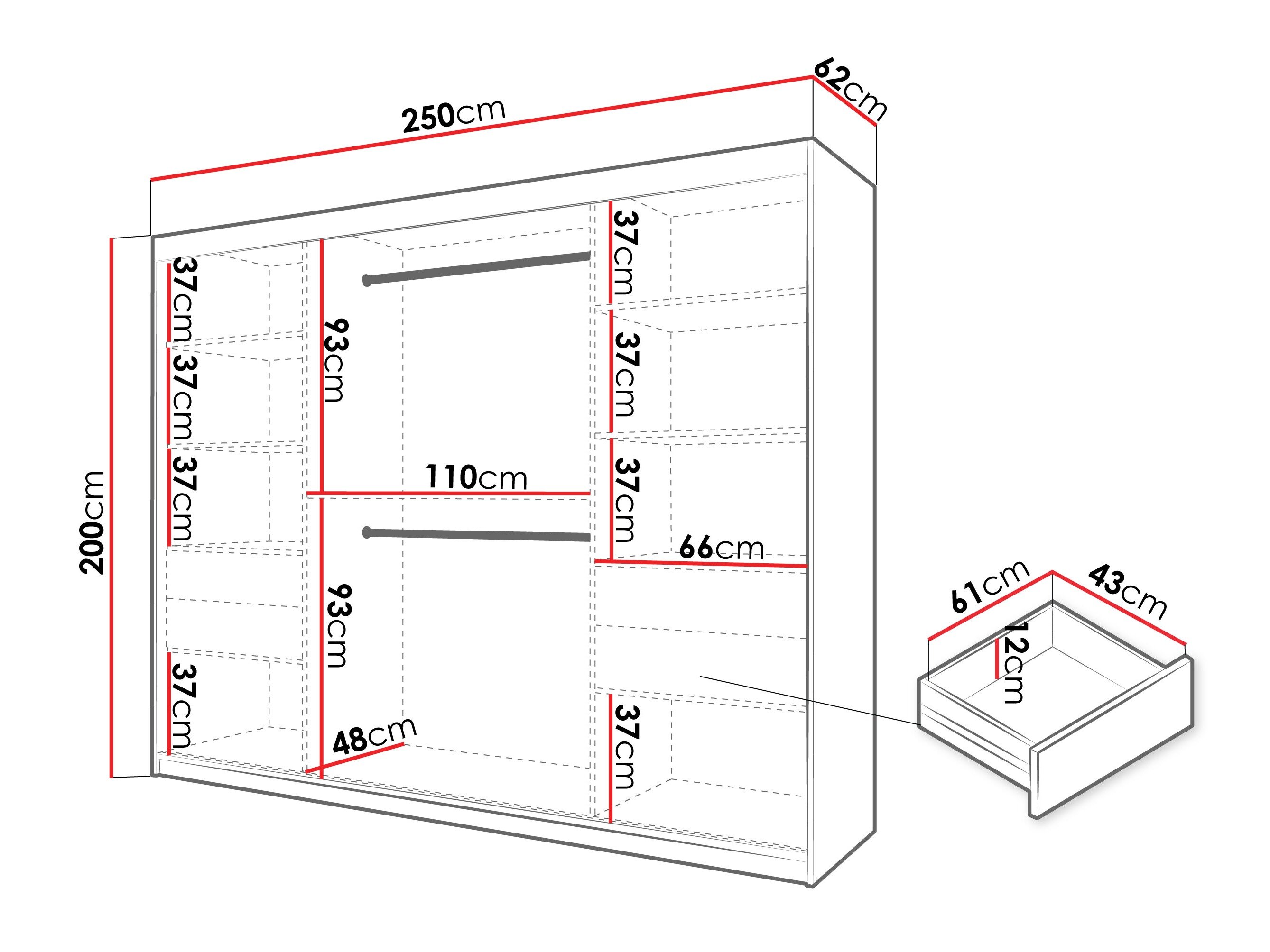 Garderobeskab Hartford 578 (Artisan eg)