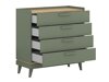 Kommode Fertalu 104 (Grøn + Egetræ)