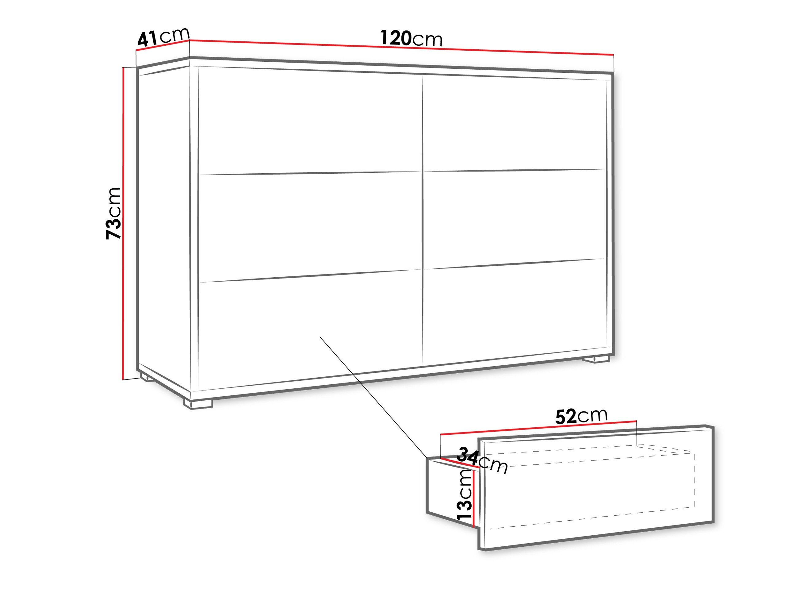 Kommode Comfivo Tutela II (Egetræ)
