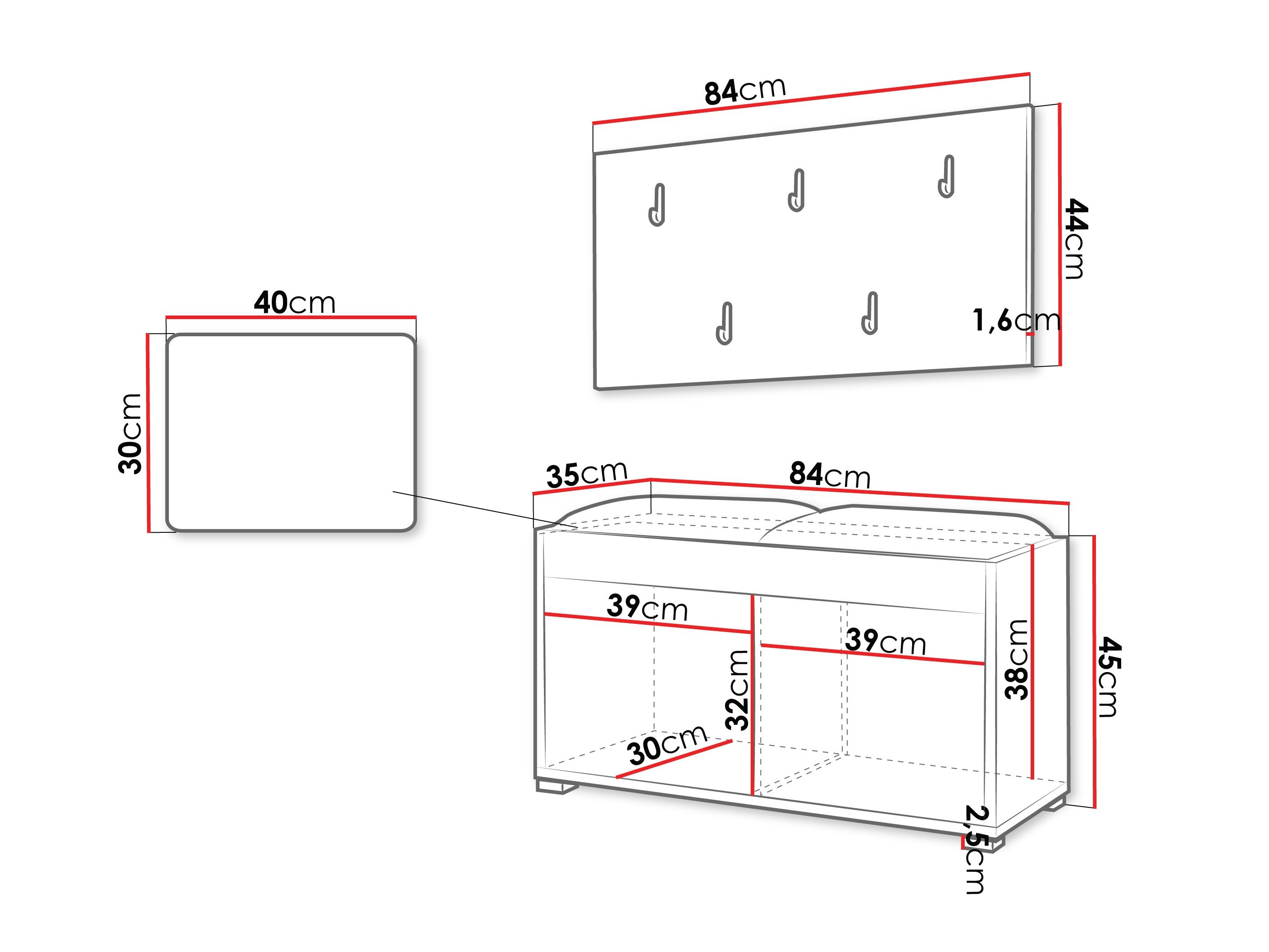 Entrésæt Comfivo Tutela (Egetræ)