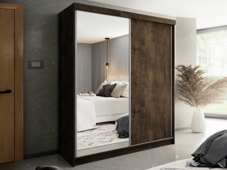 Garderobeskab Dover 107 (Mørk aske)