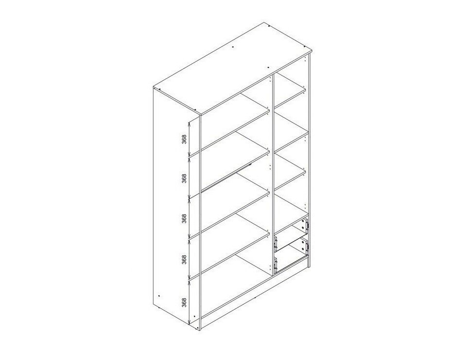 Kledingkast Orlando 222 (Wit)
