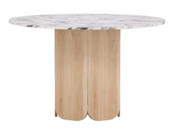 Tafel Dallas 4894 (Grijs marmer + Lichtbruin)