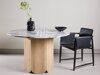 Tafel Dallas 4894 (Grijs marmer + Lichtbruin)
