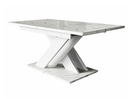 Tafel Decium (Wit marmer + Wit)