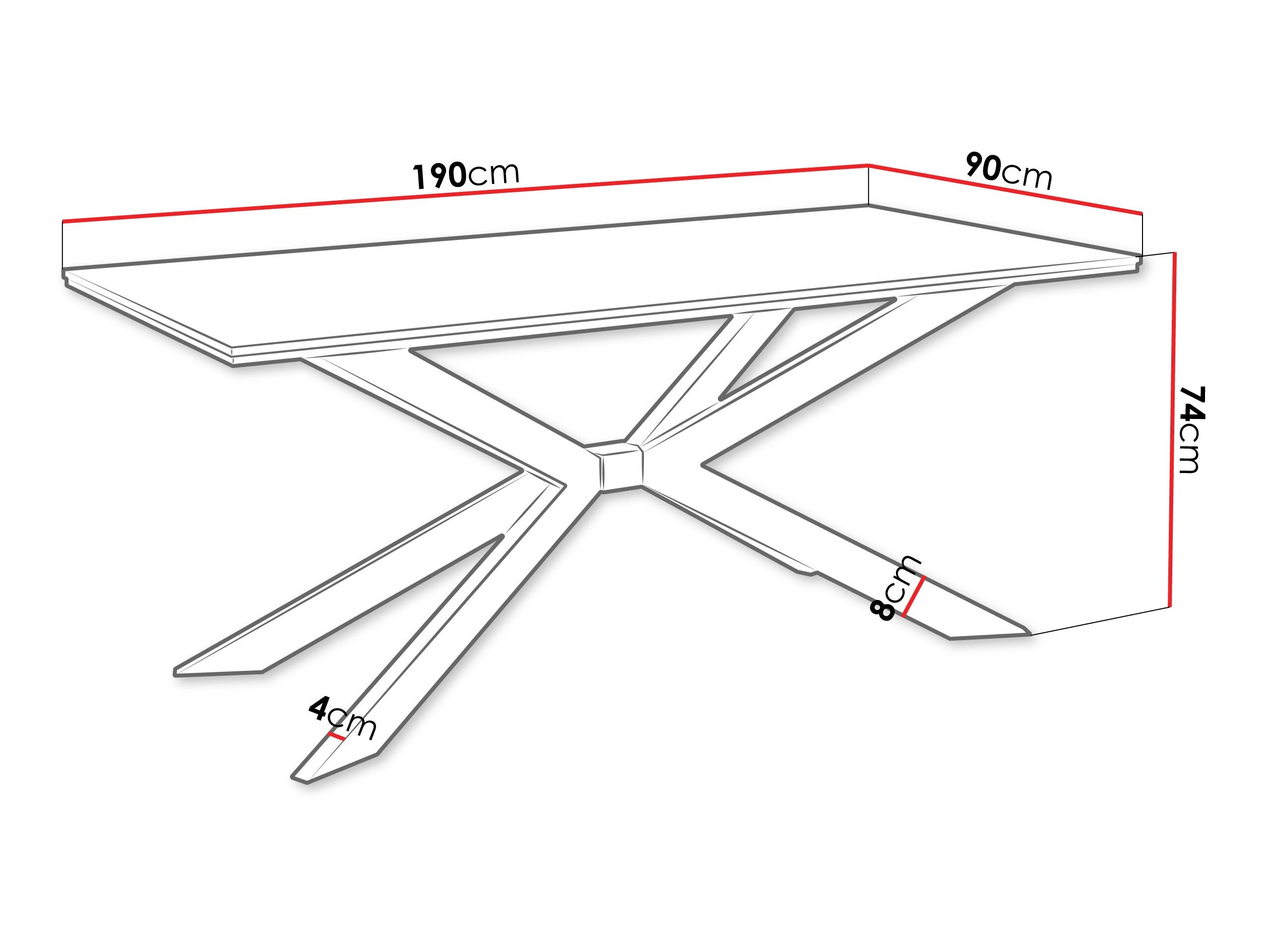 Tafel Goodyear 135 (Wit marmer)