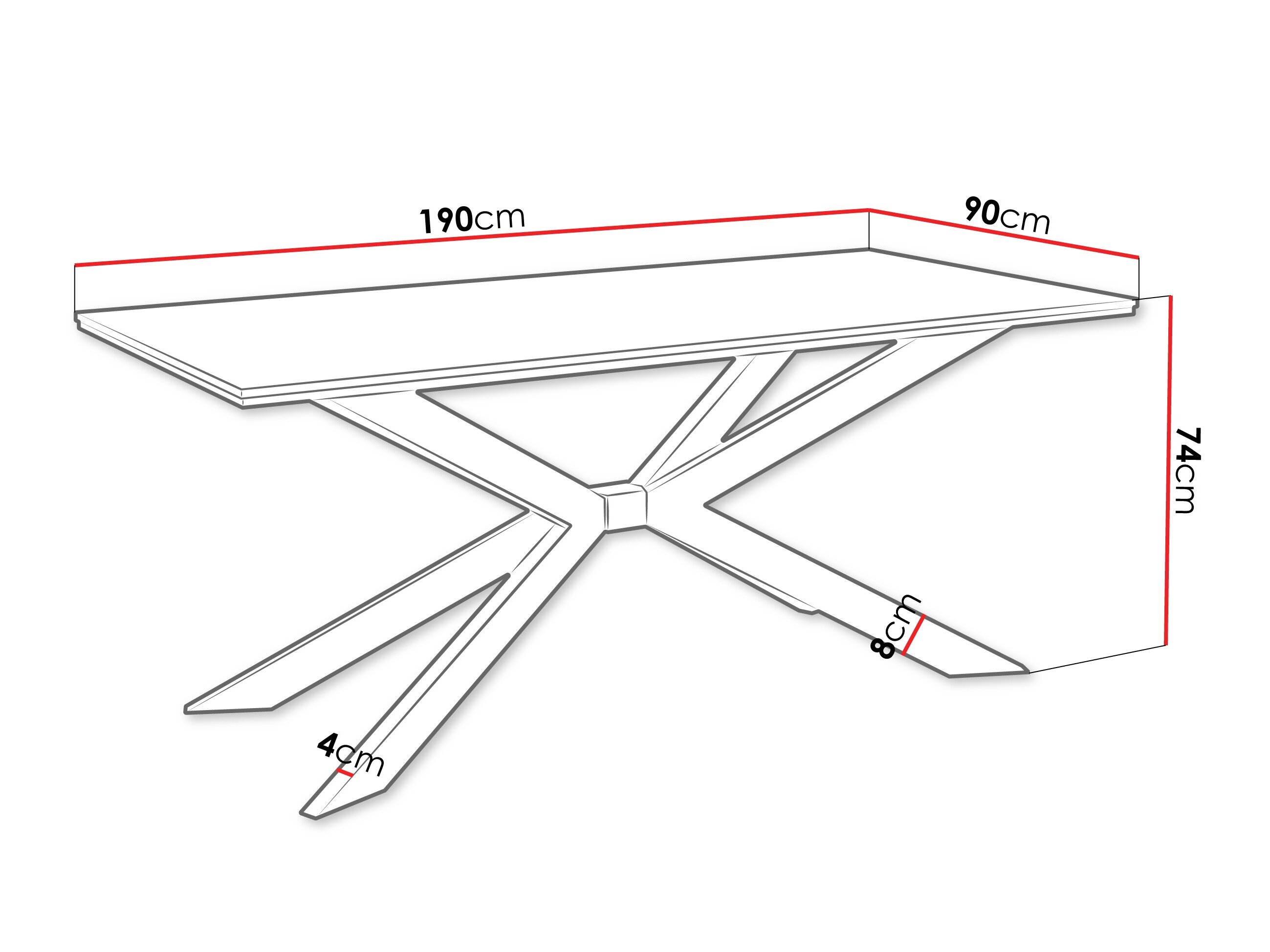 Tafel Goodyear 135 (Zwart marmer)