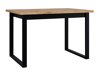 Tafel Victorville 378 (Wotan eik + Zwart)
