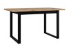 Tafel Victorville 379 (Wotan eik + Zwart)
