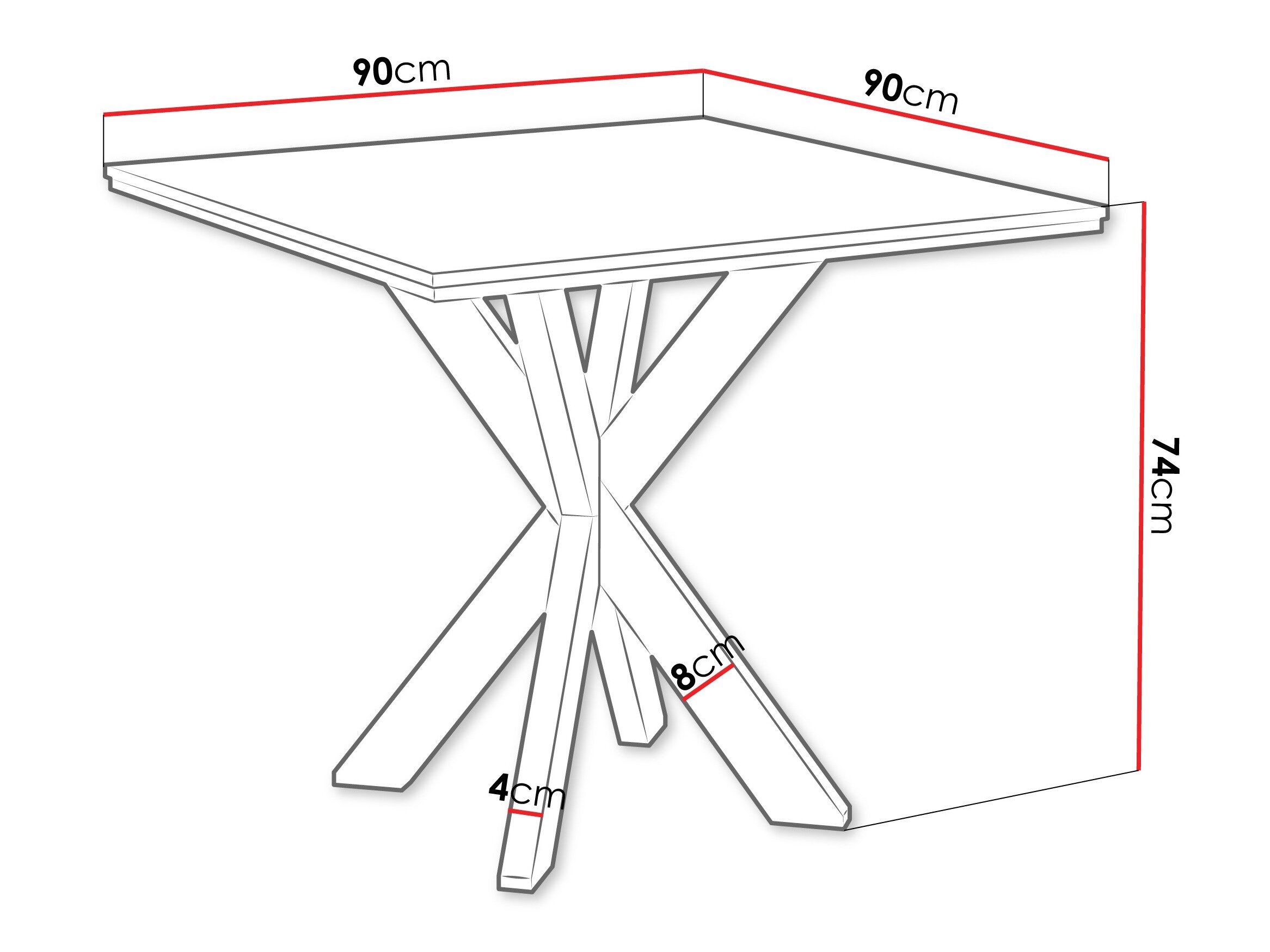 Bord Goodyear 137 (Sort marmor)