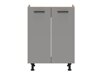 Modulaire spoelbakkast met deuren Ati Grey 106