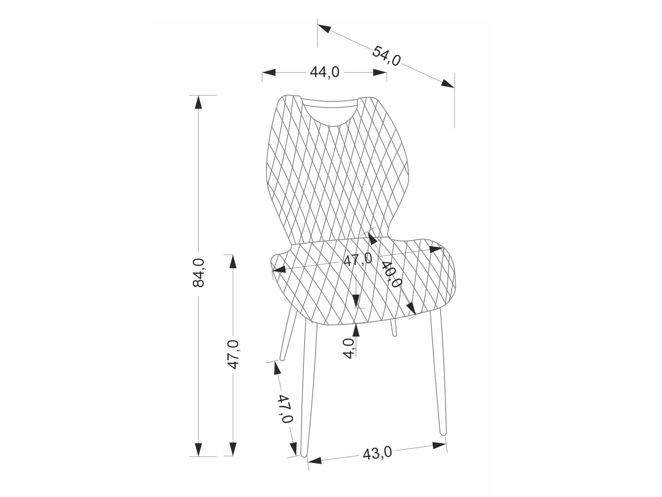 Stol Houston 2069 (Grå)