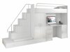 De reeks van de kinderkamer Campus I (Wit + Glanzend wit)