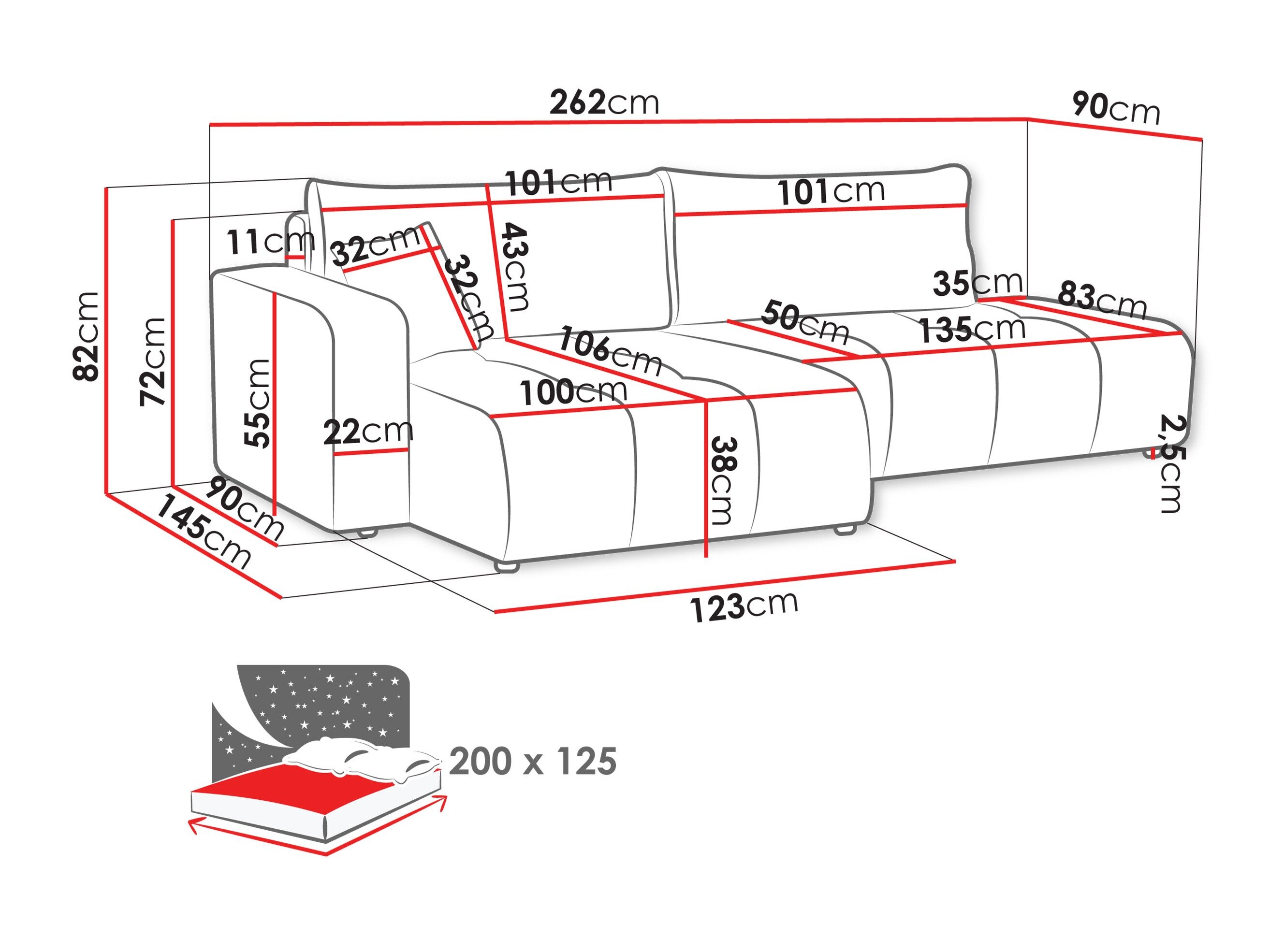 Hjørnesofa Comfivo Laurus III (Velo 621)