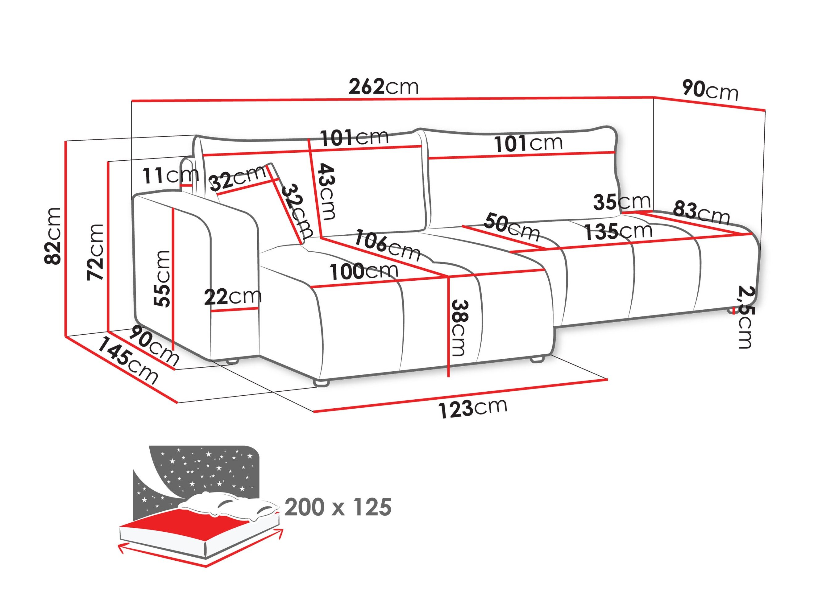 Hjørnesofa Comfivo Laurus III (Velo 621)