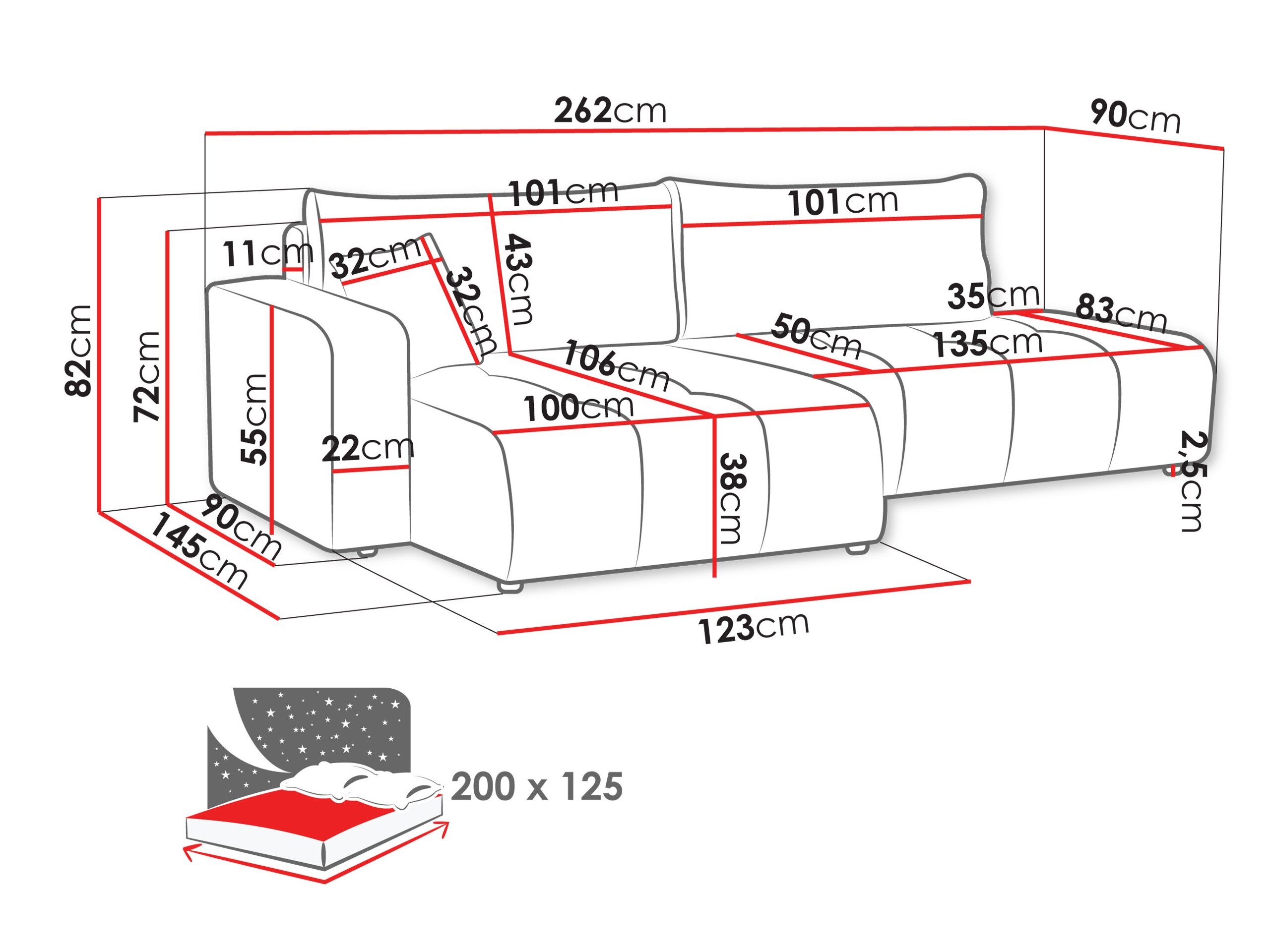 Hjørnesofa Comfivo Laurus III (Velo 636)