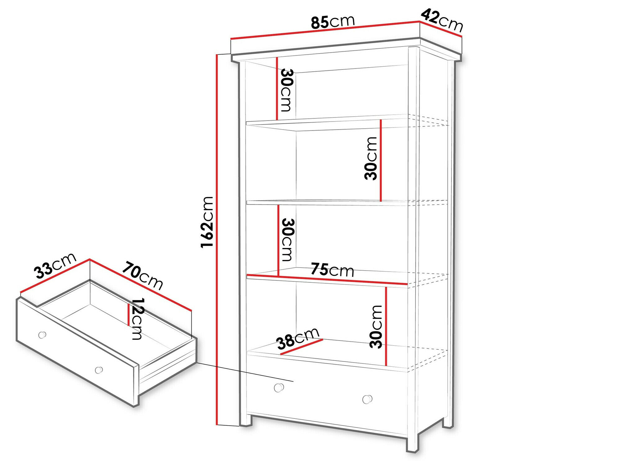 Reol Romelbo 142 (Beige + Egetræ)