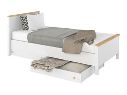 Bed Romelbo 148 (Wit + Eiken)