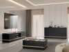 Dressoir Comfivo Tilia I (Zwart + Eiken)