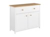 Ladekast Romelbo 150 (Wit + Eiken)