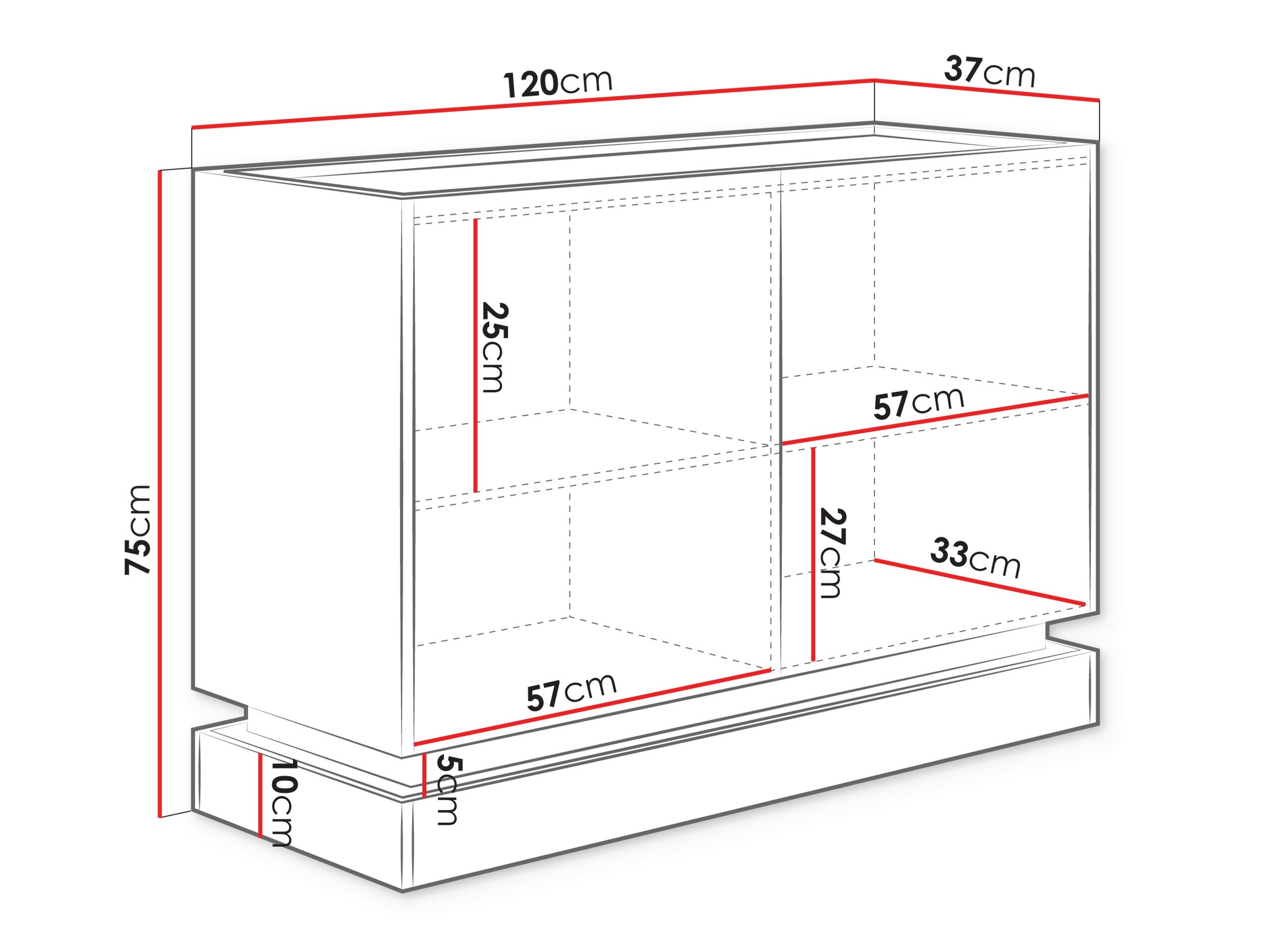 Skænk Comfivo Dalvenu 100 (Lysebrun + Egetræ)
