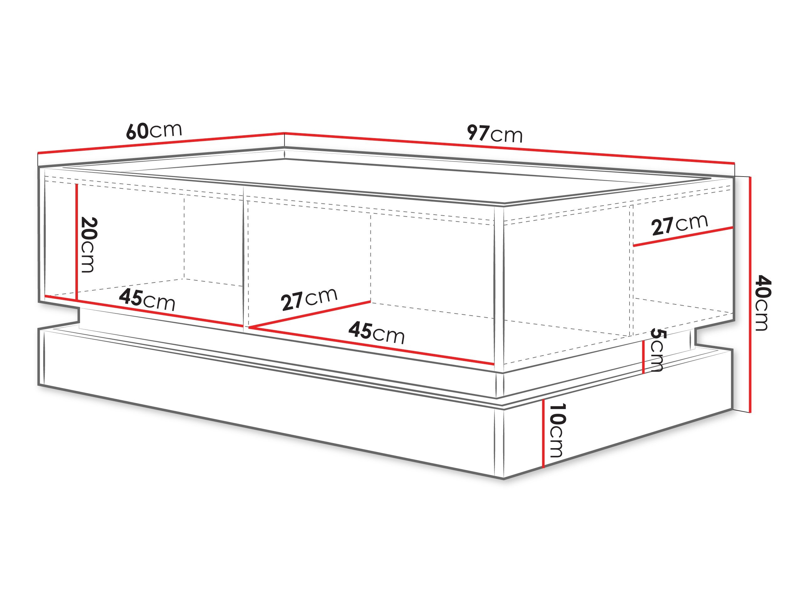 Sofabord Comfivo Tilia (Lysebrun + Egetræ)