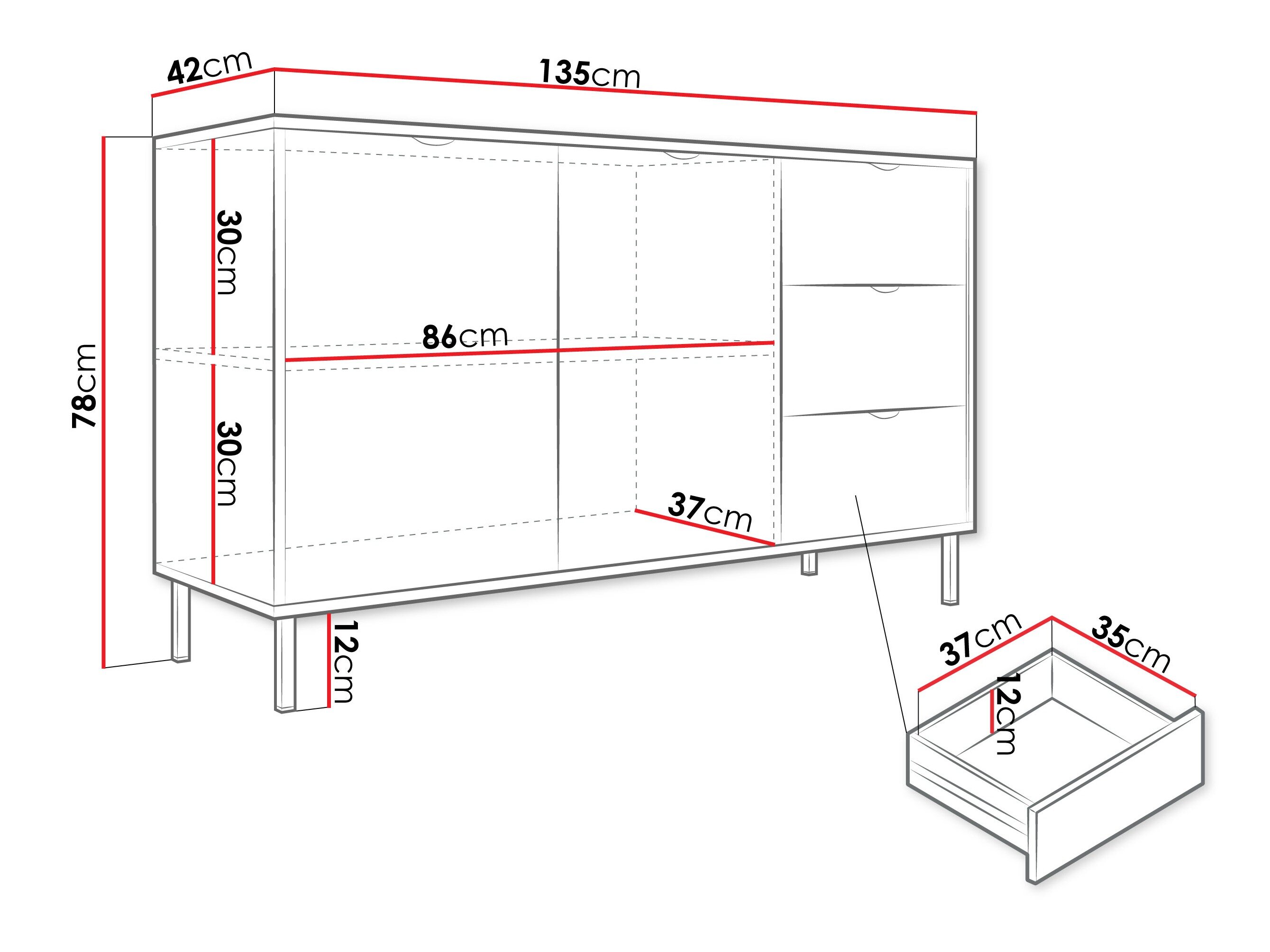Kommode Comfivo Elblare 101