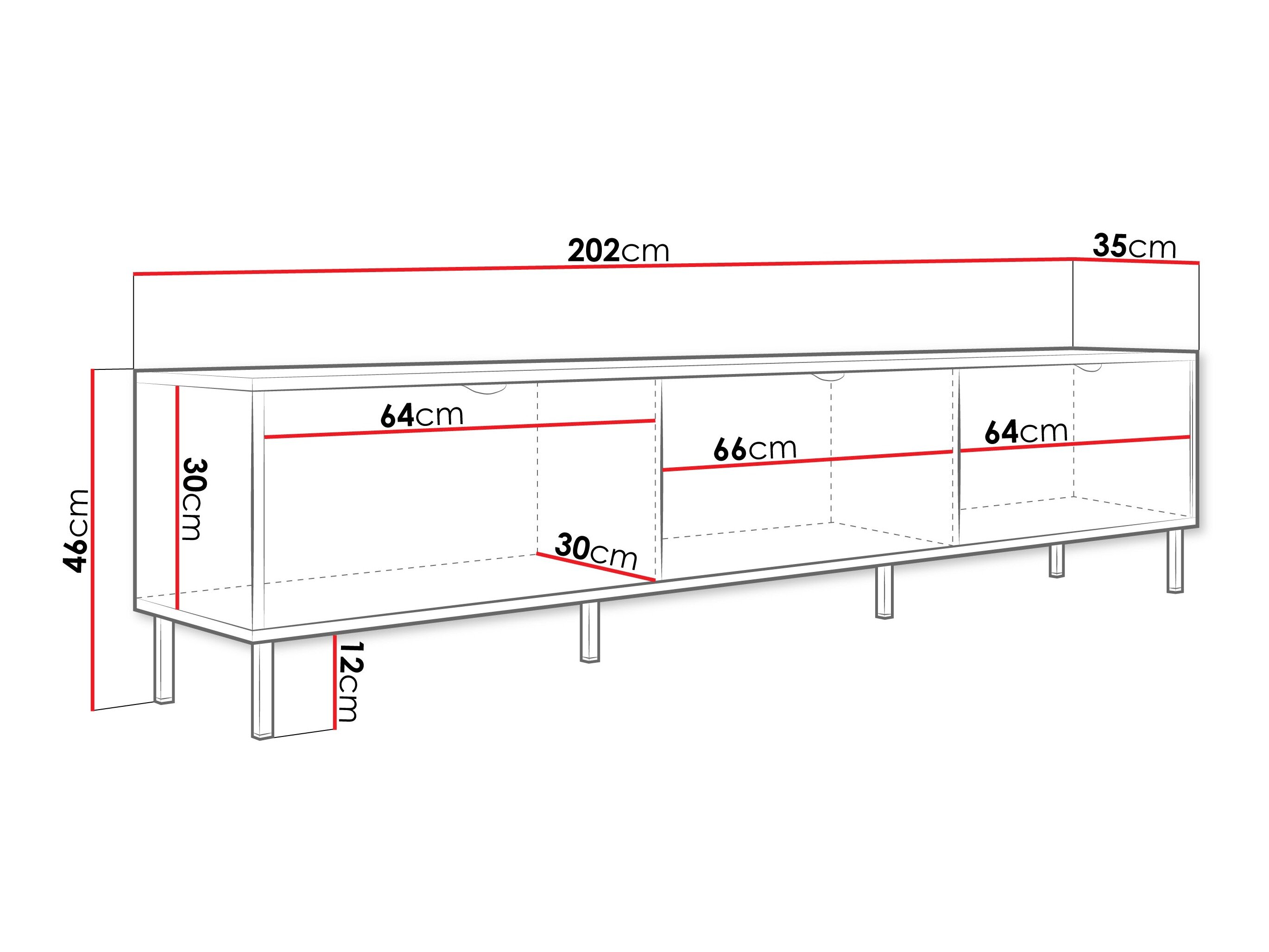 TV-bord Comfivo Elblare 102