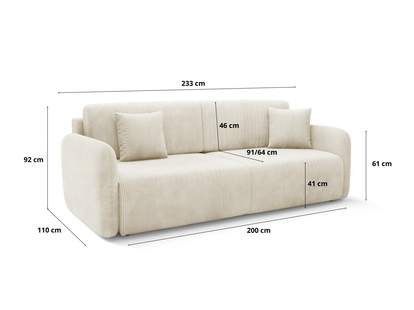 Slaapbank Franklin 191 (Poso 46)