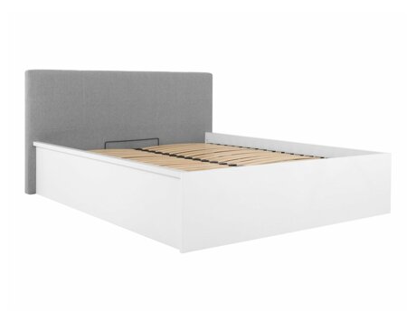 Cama Livevaro 123 (Branco brilhante + Cinzento)